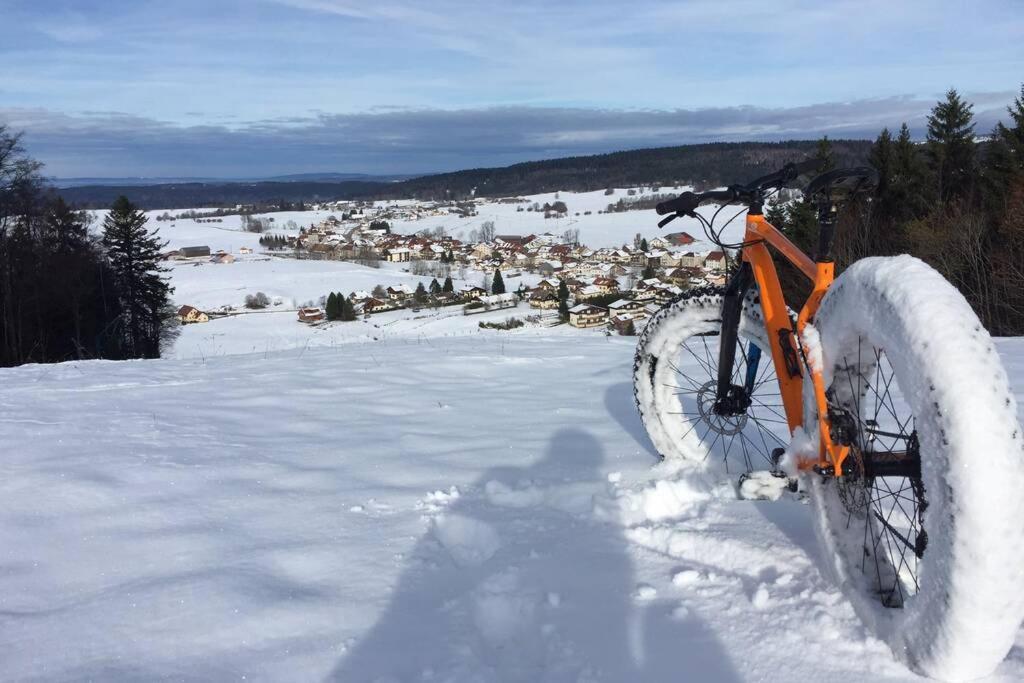 Apartamento Bouffées d’oxygène sur le toit du Doubs Les Fourgs Exterior foto